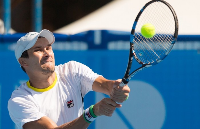 Evgeny Donskoy (RUS) [7] - Action from Day 1 of the Canberra $75K ATP Challenger being held at the Canberra Tennis Centre on Monday 11 January 2016. Photo by Ben Southall. #CBRATPChallenger
