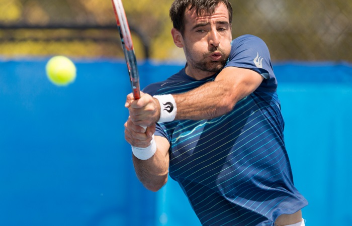 Action from Day 4 of the Canberra $75K ATP Challenger being held at the Canberra Tennis Centre on Tuesday 12 January 2016. Photo by Ben Southall. #CBRATPChallenger