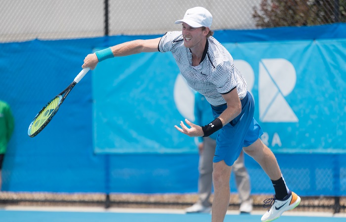 Harry BOURCHIER (AUS)  during day three of the East Hotel Canberra Challenger 2019 #EastCBRCH. Match was played at Canberra Tennis Centre in Lyneham, Canberra, ACT on Tuesday 8 January 2019. Photo: Ben Southall. #Tennis #Canberra