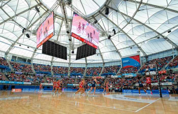 SUNCORP SUPER NETBALL: R3 NSW Swifts vs Melbourne Vixens May 16, 2021. Ken Rosewall Arena, Sydney, NSW, Australia. Photo: Narelle Spangher, Netball NSW