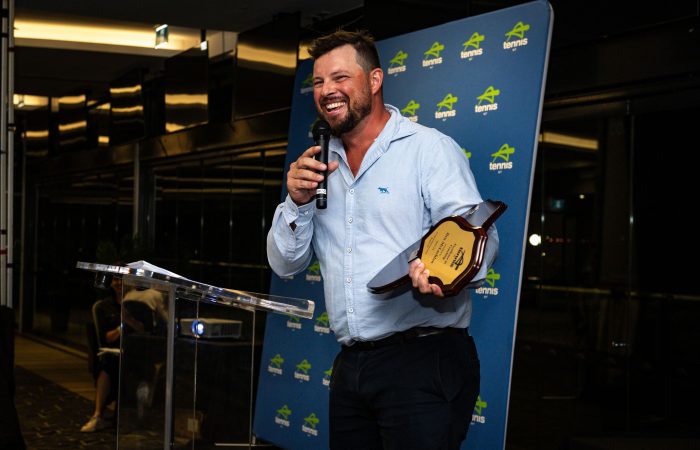 Tennis NT Awards - Ben laughing