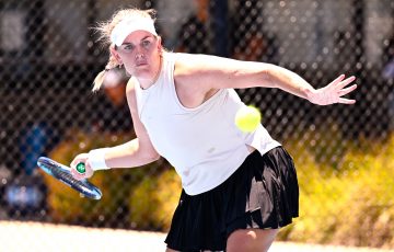 December 15: Alicia Smith during her Women's Singles Masters final of the 2024 16/u and 18/u Australian Junior Tour Finals at Bendigo Regional Tennis Centre on Sunday, December 15, 2024. Photo by TENNIS AUSTRALIA/ADAM TRAFFORD