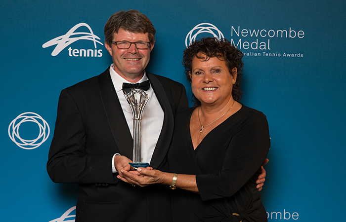 Newcombe Medal, Australian Tennis Awards.  The Palladium Crown. Volunteer Achievement Award winner James Edwards and Evonne Goolagong Cawley