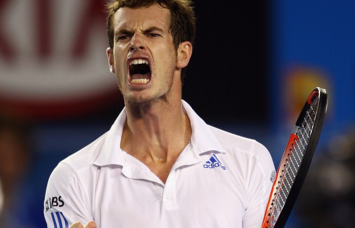 Andy Murray during day fourteen of the 2010 Australian Open at Melbourne Park on January 31, 2010 in Melbourne, Australia. GETTY IMAGES