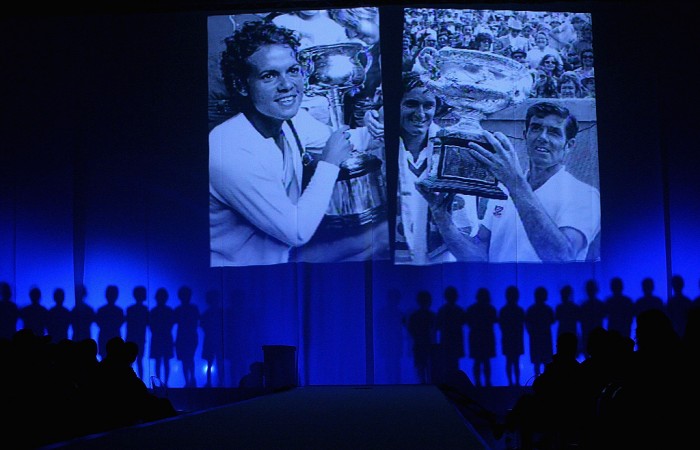 XXXXX during the launch of the 2011 Australian Open at Hisense Arena on October 5, 2010 in Melbourne, Australia.