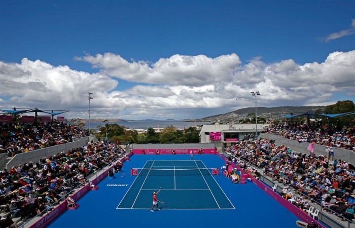 Hobart's Domain Tennis Centre. GETTY IMAGES