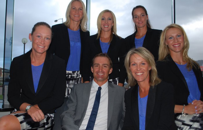 The Australian Fed cup team. TENNIS AUSTRALIA