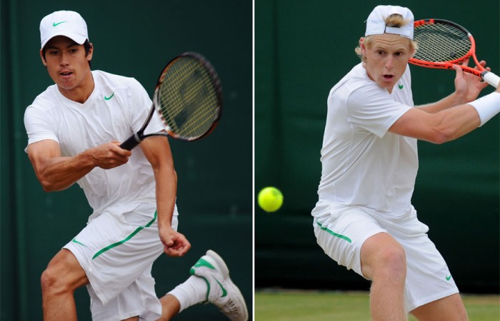 Jason Kubler and Luke Saville, Wimbledon. GETTY IMAGES