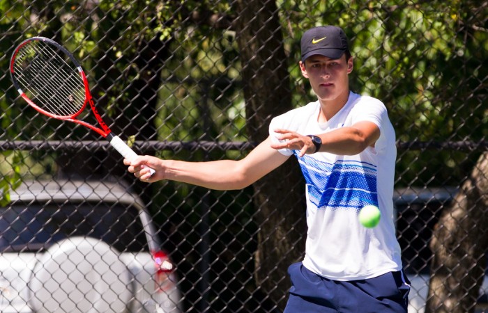 30th of August 2011. Bernard Tomic at a practice session on day 2 of the US Open.
