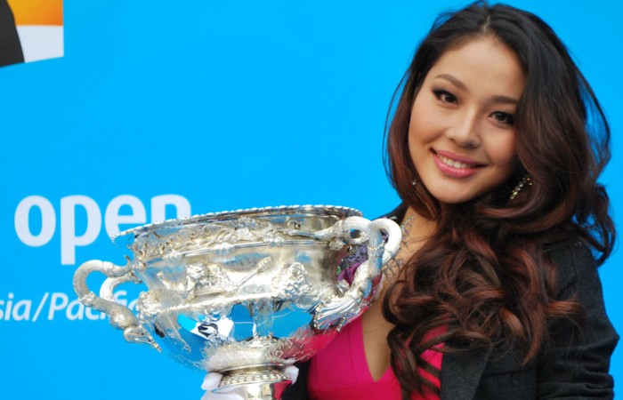 The Australian Open Trophy Tour in Shanghai. TENNIS AUSTRALIA