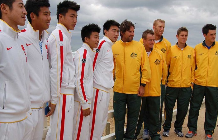 Australia v China Davis Cup ceremony: Tennis Australia 