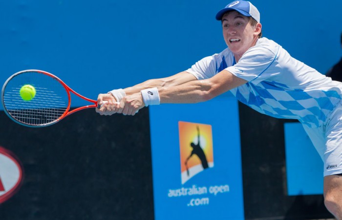 John-Patrick Smith, Australian Open 2013 Play-off, December Showdown, 2012, Melbourne Park. MATT JOHNSON