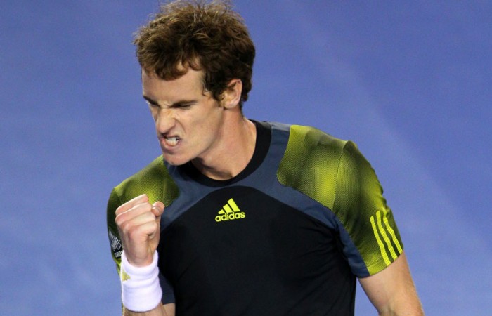 Andy Murray in action at Australian Open 2013; Getty Images