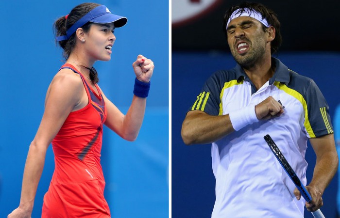 Ana Ivanovic (L) and Marcos Baghdatis; Getty Images
