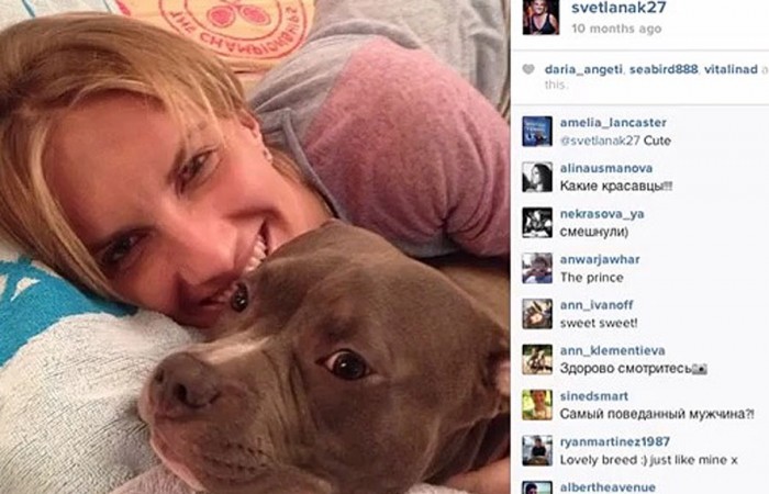 Svetlana Kuznetsova and her dog on Instagram; Tennis Australia