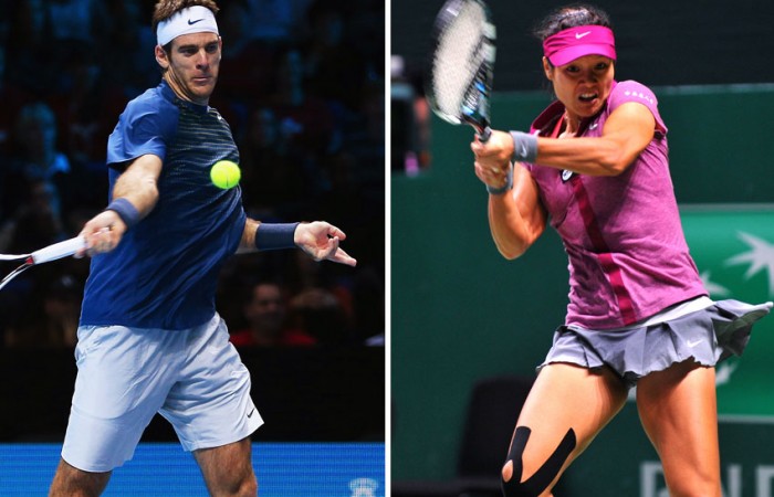 Juan Martin del Potro (L) and Li Na are two players up for grabs as part of the AO Blitz; Getty Images