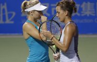 READY FOR BATTLE: After teaming up in doubles last week, Daria Gavrilova and Barbora Strycova are set to face-off in China Open third round; Getty Images