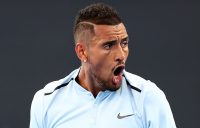 Nick Kyrgios fought hard for his win over Alexandr Dolgopolov; Getty Images