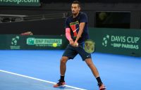 Nick Kyrgios at Pat Rafter Arena