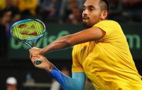 Australia have levelled the Davis Cup first round tie with Germany after Nick Kyrgios brushed aside Jan-Lennard Struff in straight sets in Brisbane. World No.14 Kyrgios - ranked 44 places higher than his opponent - overpowered the German No.2 6-4 6-4 6-4 in just over 90 minutes at Pat Rafter Arena. Earlier, Germany drew first blood in the best of five hardcourt tie when world No.5 Alexander Zverev dug deep to hold out plucky rookie Alex de Minaur 7-5 4-6 4-6 6-3 7-6 (7-4) in just under four hours. Australian No.1 Kyrgios was in cruise control for much of the match, in an ominous sign for Zverev before they meet in Sunday's reverse singles. Kyrgios was at his nonchalant best, oozing confidence after a stellar summer run which included a Brisbane International triumph last month - his first ATP tour win on home soil - and an Australian Open fourth round finish. Australia will look to take a 2-1 lead in Saturday's doubles when Matthew Ebden and John Peers take on Peter Gojowczyk and Tim Puetz. The winner advances to the quarterfinals from April 6-8, either hosting Great Britain or travelling to face Spain. The losing nation will contest September's World Cup playoffs, to be drawn on April 10. Australia - looking to end a 15-year Davis Cup title drought - have reached the World Group semi-finals twice in the past three years.