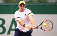 FOCUSED: John Peers in action during a French Open second round men's doubles win; Getty Images