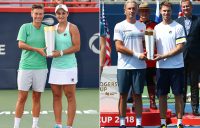 Ash Barty and Demi Schuurs (L) triumphed in Montreal after John Peers and Henri Kontinen (R) won in Toronto; Getty Images