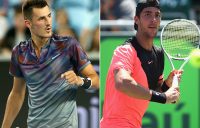 Bernard Tomic (L) and Thanasi Kokkinakis; Getty Images