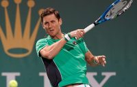 Matt Ebden in action during his win over Peter Gojowczyk at the ATP Shanghai Masters; Getty Images