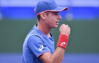 SHANGHAI, CHINA - OCTOBER 09: Alex De Minaur of Australia reacts during the 2018 Rolex Shanghai Masters on Day 3 at Qi Zhong Tennis Centre on October 97, 2018 in Shanghai, China. (Photo by Tao Zhang/Getty Images)