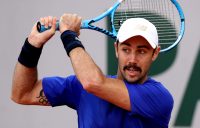 PARIS, FRANCE - MAY 28: Jordan Thompson of Australia during his mens singles first round match against Alejandro Davidovich Fokina of Spain during Day three of the 2019 French Open at Roland Garros on May 28, 2019 in Paris, France. (Photo by Adam Pretty/Getty Images)