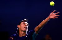 Alex de Minaur en route to victory over Laslo Djere at the Paris Masters. (Getty Images)