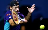 Alex de Minaur in action at the Paris Masters. (Getty Images)