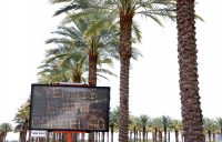 CANCELLED: A sign at Indian Wells, where Australia's top-ranked players were meant to be competing this week. Picture: Getty Images