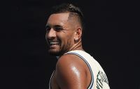 TIME TO PLAY: Nick Kyrgios during an ATP Cup practice session in January. Picture: Getty Images