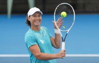 Sam Stosur during an Australian Open 2021 practice session. Picture: Scott Barbour, Tennis Australia