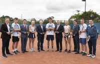 Grand Slam champion Todd Woodbridge, Jack Loutit (NZ), Bekir Kilic ( Principal Partner – CEO of PRO IT), Taylah Preston, Jamie Twidale (RSL Vic CEO), Cooper White, Eser Torun (Consul General for the Republic of Turkey), Vivian Yang (NZ), Umit Oraloglu (Gallipoli Youth Cup founder), Edward Winter and Francis Soyer (Tournament Director) at the Gallipoli Youth Cup launch. Picture: Fiona Hamilton, Tennis Australia