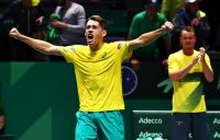 Alex de Minaur at the 2019 Davis Cup Finals. Picture: Getty Images