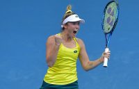 Storm Sanders at the Billie Jean King Cup Finals in Prague. Picture: Getty Images