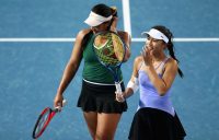 Destanee Aiava and Lizette Cabrera at the Melbourne Summer Set. Picture: Tennis Australia