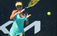 Arina Rodionova in action during Australian Open 2022 qualifying. Picture: Tennis Australia