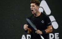 Thanasi Kokkinakis celebrates his semifinal run in Adelaide; Getty Images