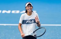 Priscilla Hon of Australia practices ahead of the Australian Open; Getty Images