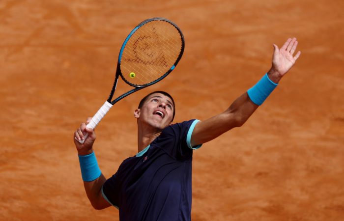 Alexei Popyrin in action at Rome. Picture: Getty Images