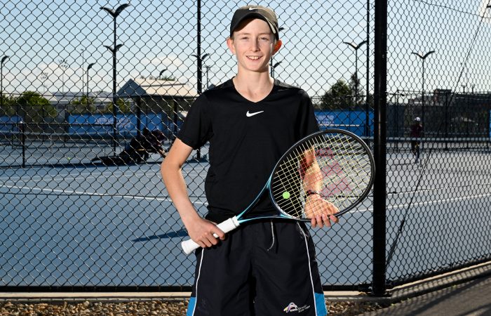 Lachlan King at the 2023 Australian Teams Championships. Picture: Tennis Australia