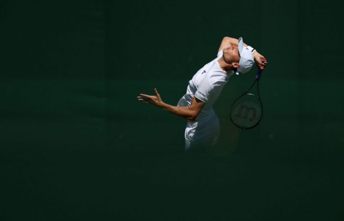 Chris O'Connell in action at Wimbledon 2023. Picture: Getty Images