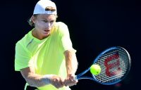 Dane Sweeny in action during Australian Open 2024 qualifying. Picture: Tennis Australia