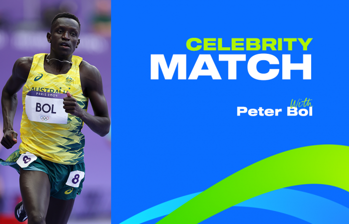 Celebrity Match with Peter Bol