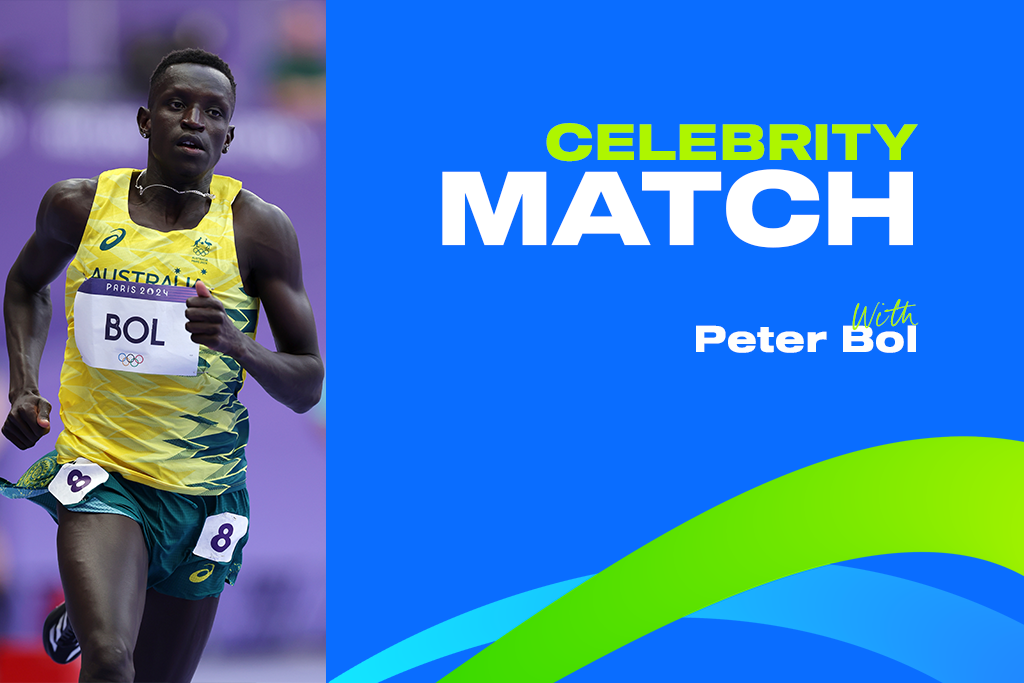 Celebrity Match with Peter Bol