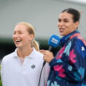 Daria Saville and Ajla Tomljanovic speaking to Australian media at Wimbledon 2024. Picture: Getty Images