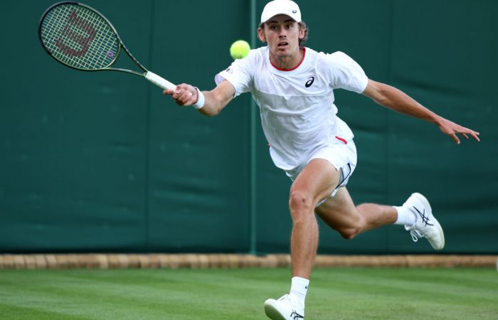 Alex de Minaur leads the Aussie charge at Wimbledon. Picture: Getty Images
